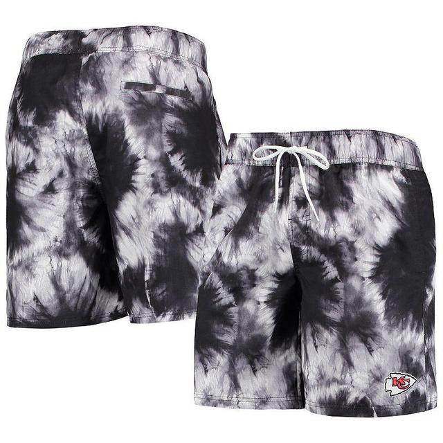 Mens G-iii Sports by Carl Banks Black Kansas City Chiefs Splash Volley Swim Shorts Product Image