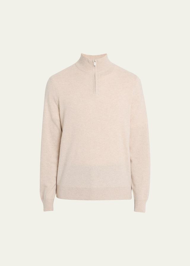 Theory Hilles Quarter-Zip Sweater in Cashmere  male Product Image