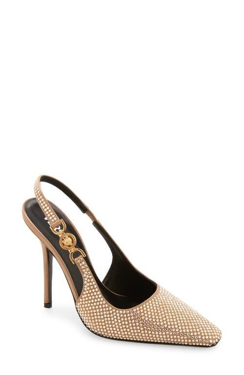 Crystal Stiletto Slingback Pumps Product Image