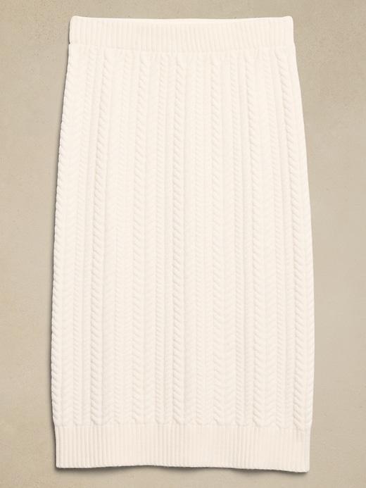 Cable Midi Sweater Skirt Product Image