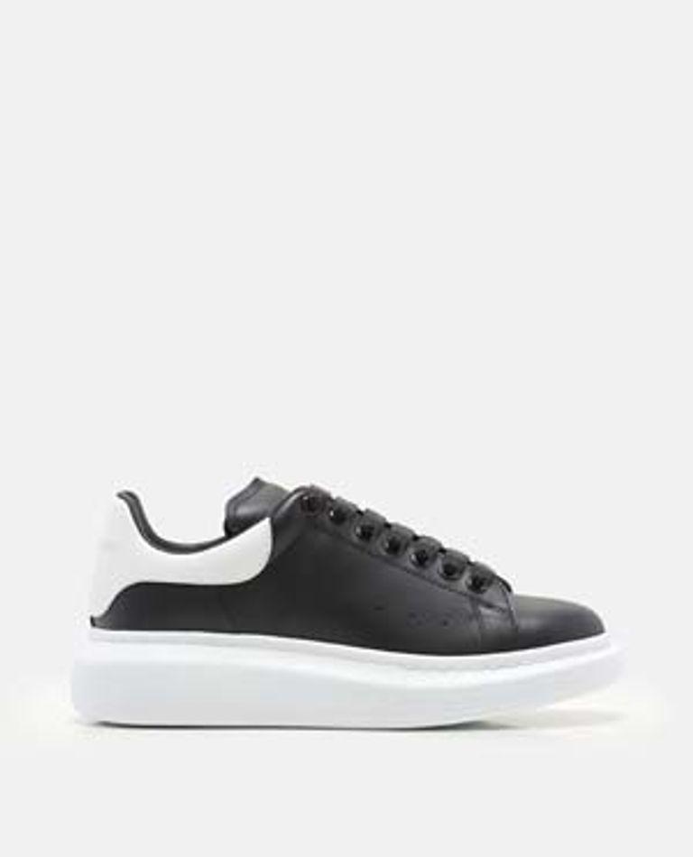 Leather Sneakers Rubber Sole In Black Product Image