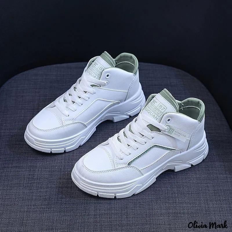 Olivia Mark – Mixed Color Casual Shoes Sneakers Product Image