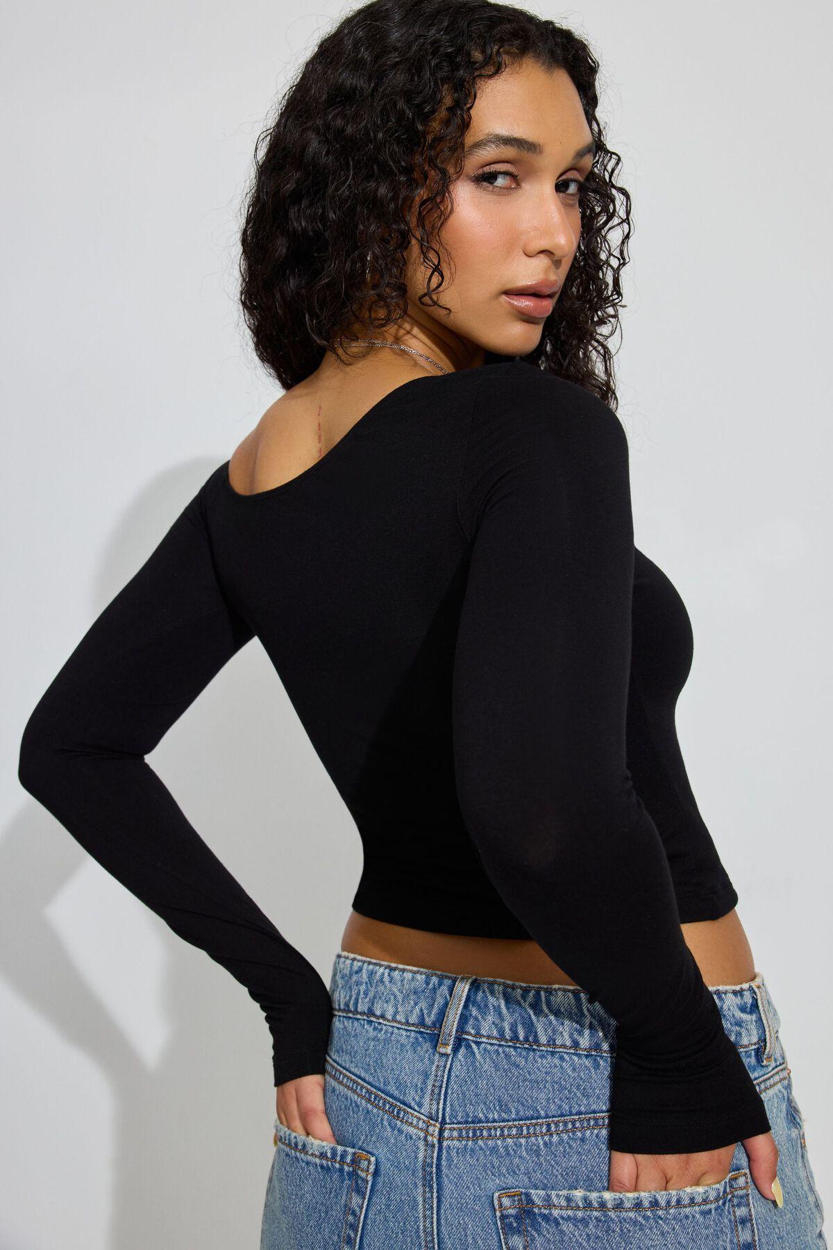 Asymmetric Long Sleeve Top Product Image