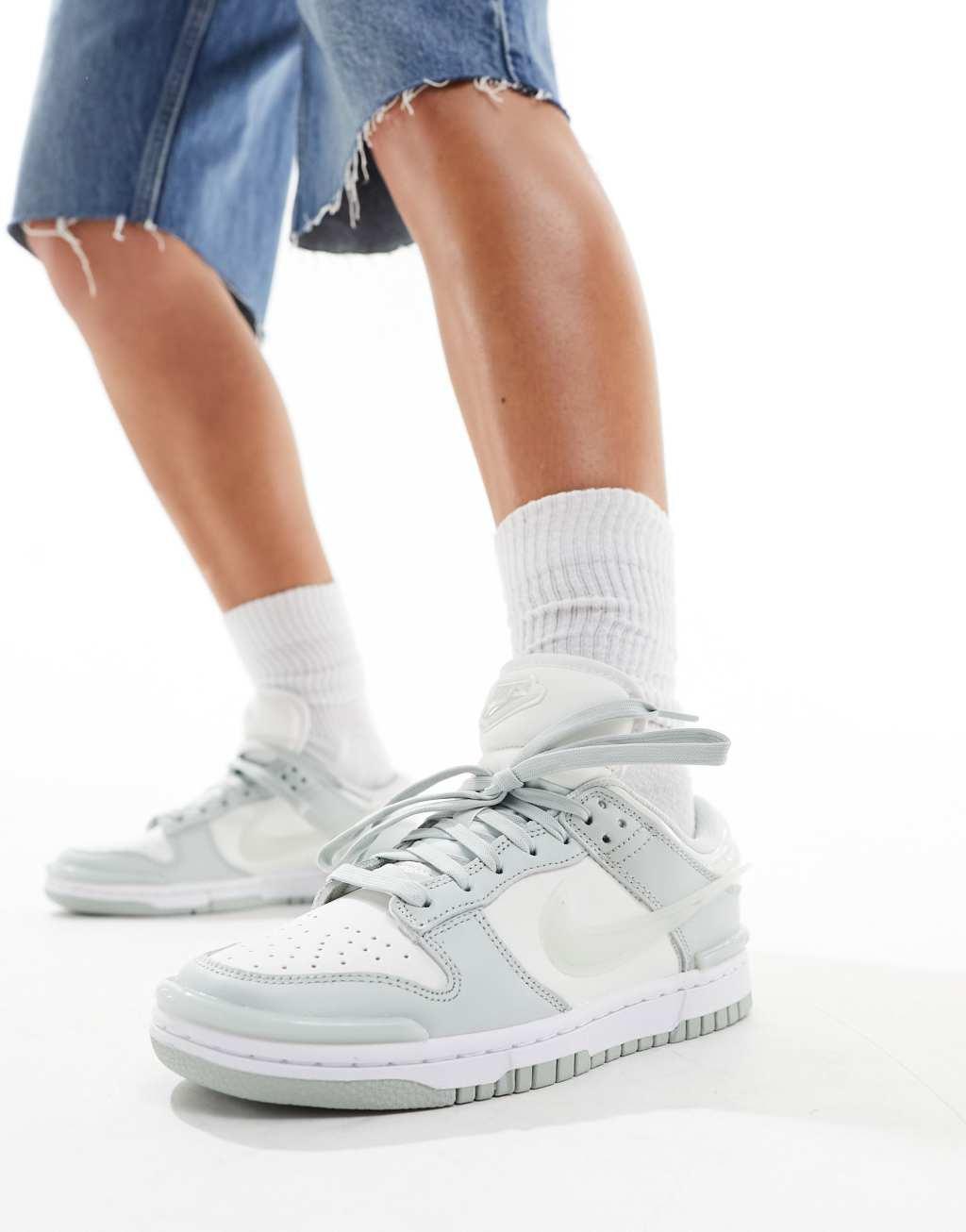 Nike Dunk Low Twist sneakers in silver  Product Image