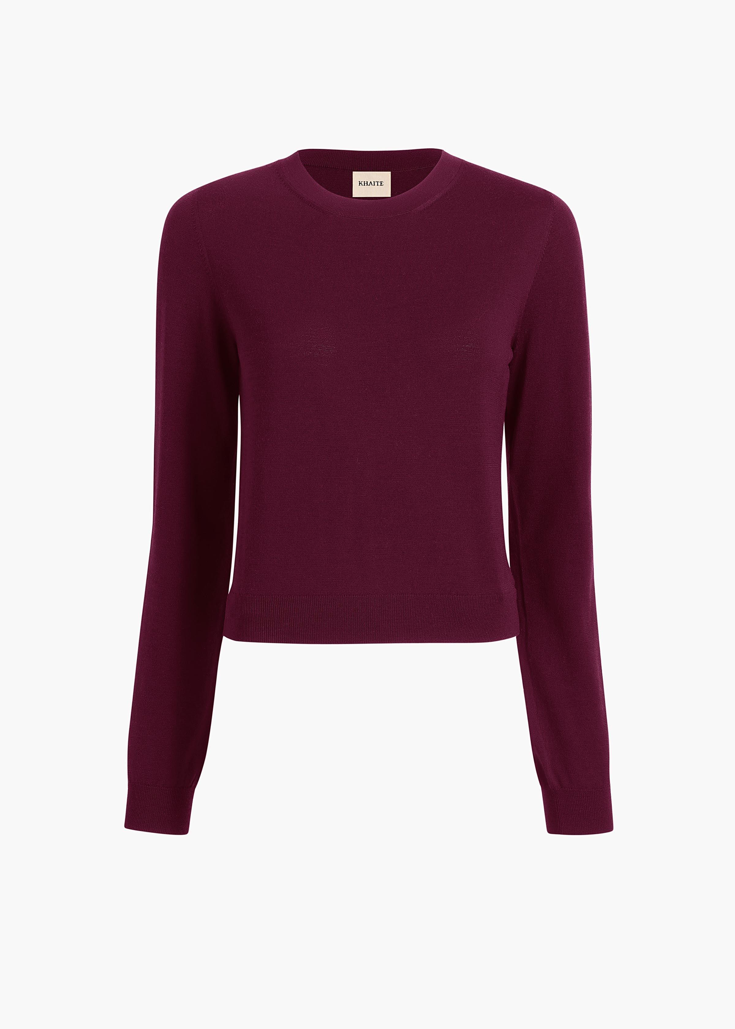 Leta Sweater in Eggplant Product Image