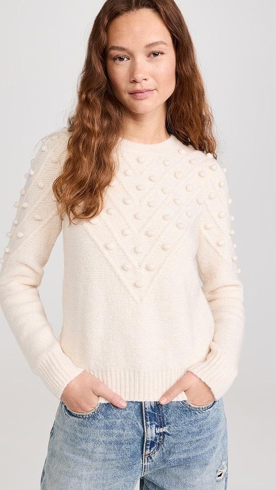 English Factory Pom Pom Detail Long Sleeve Sweater | Shopbop Product Image