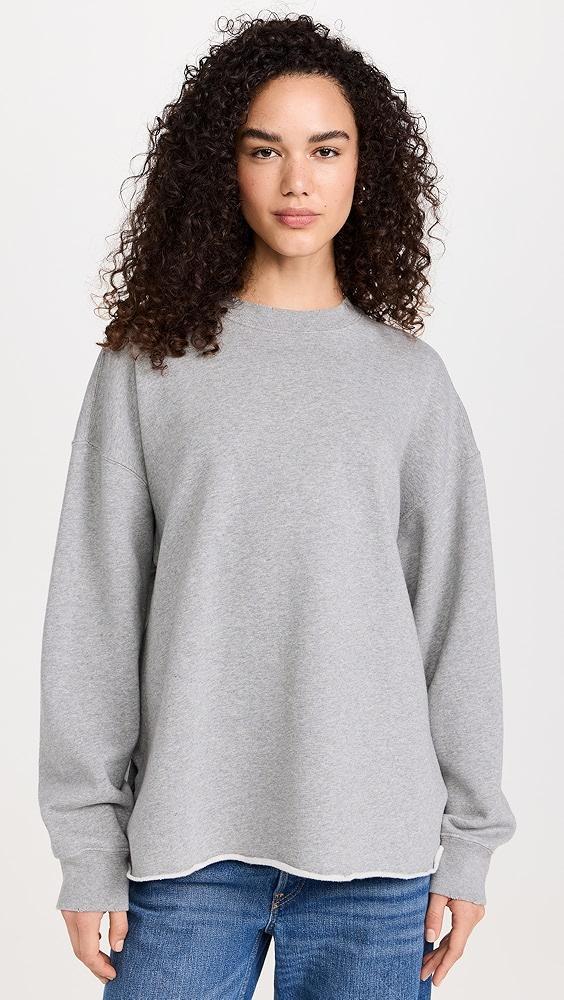 RE/DONE Oversized Raw Crewneck | Shopbop Product Image