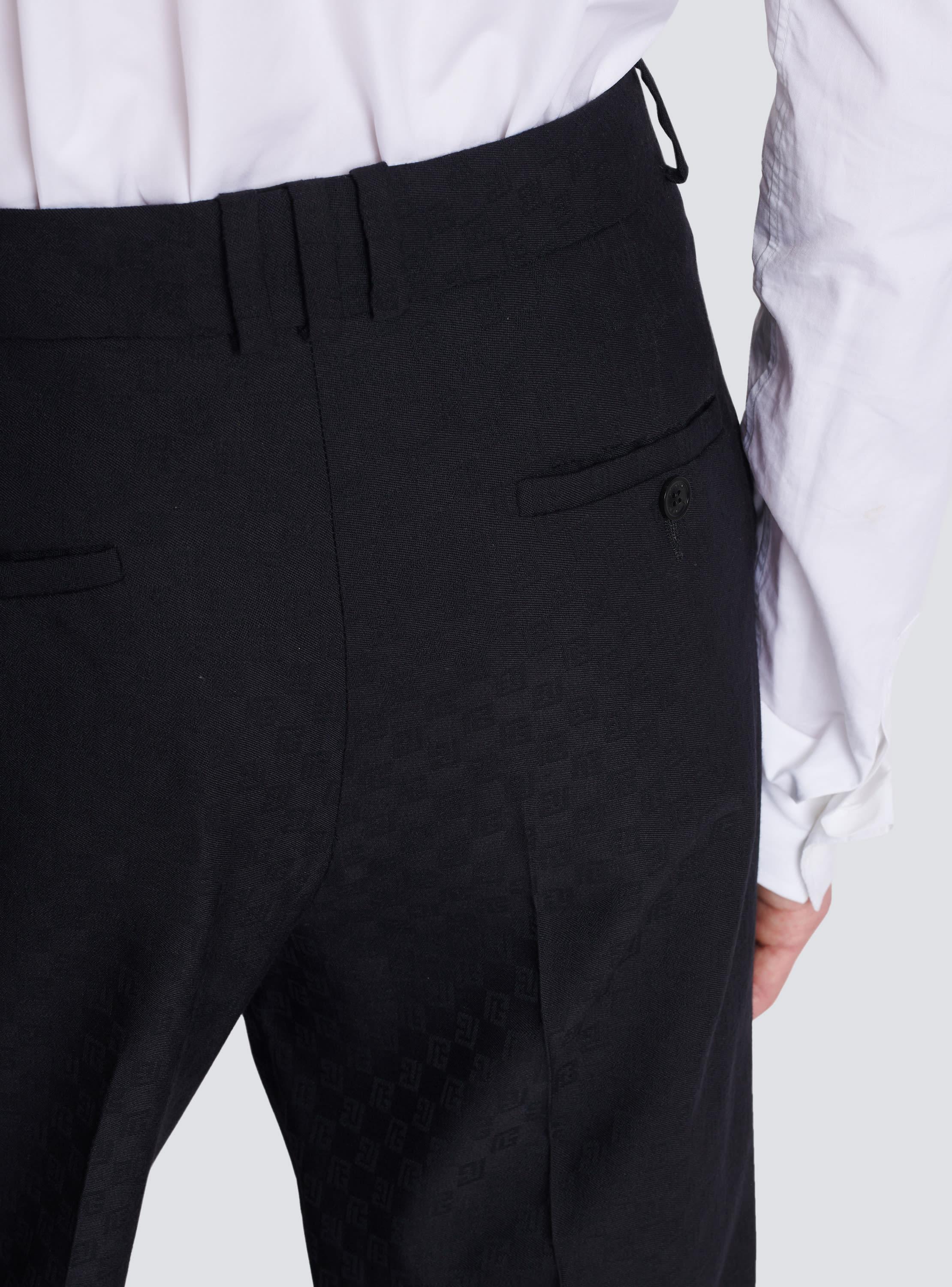 Monogram wool trousers Product Image