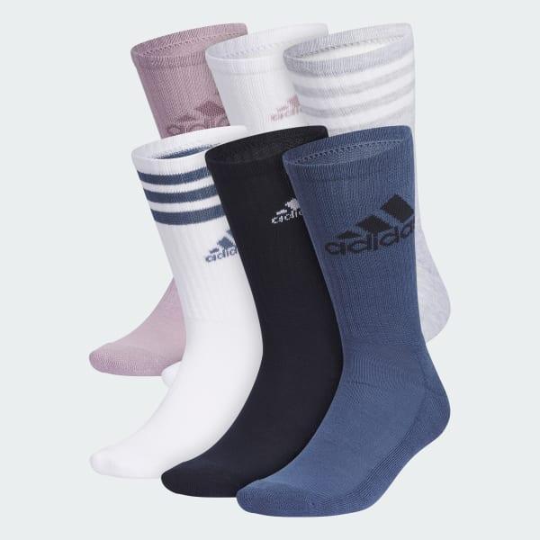 Cushioned Mixed Crew Socks 6 Pairs Product Image