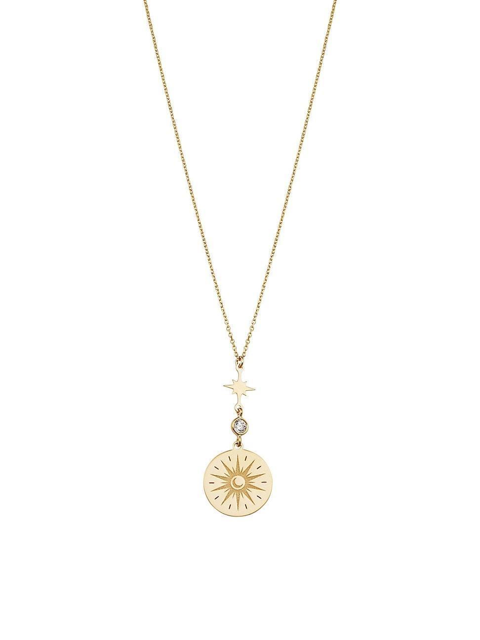 Womens 14K Yellow Gold Summer Solstice Pendant Necklace Product Image