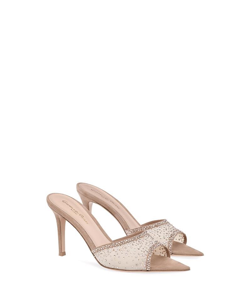 Gianvito Rossi Womens Rania Mule 85 High Heel Sandals Product Image