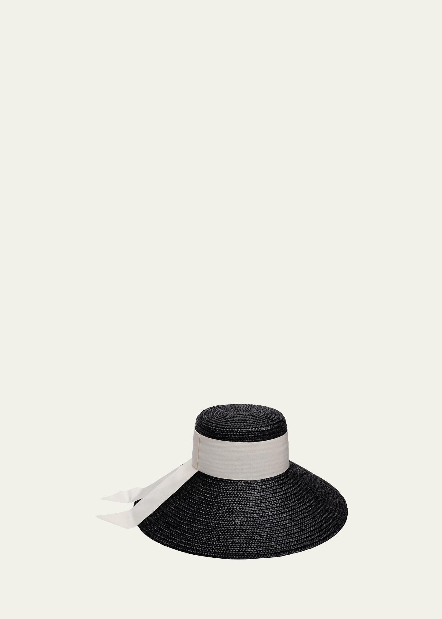 Womens Mirabel Straw Wide-Brim Fedora product image