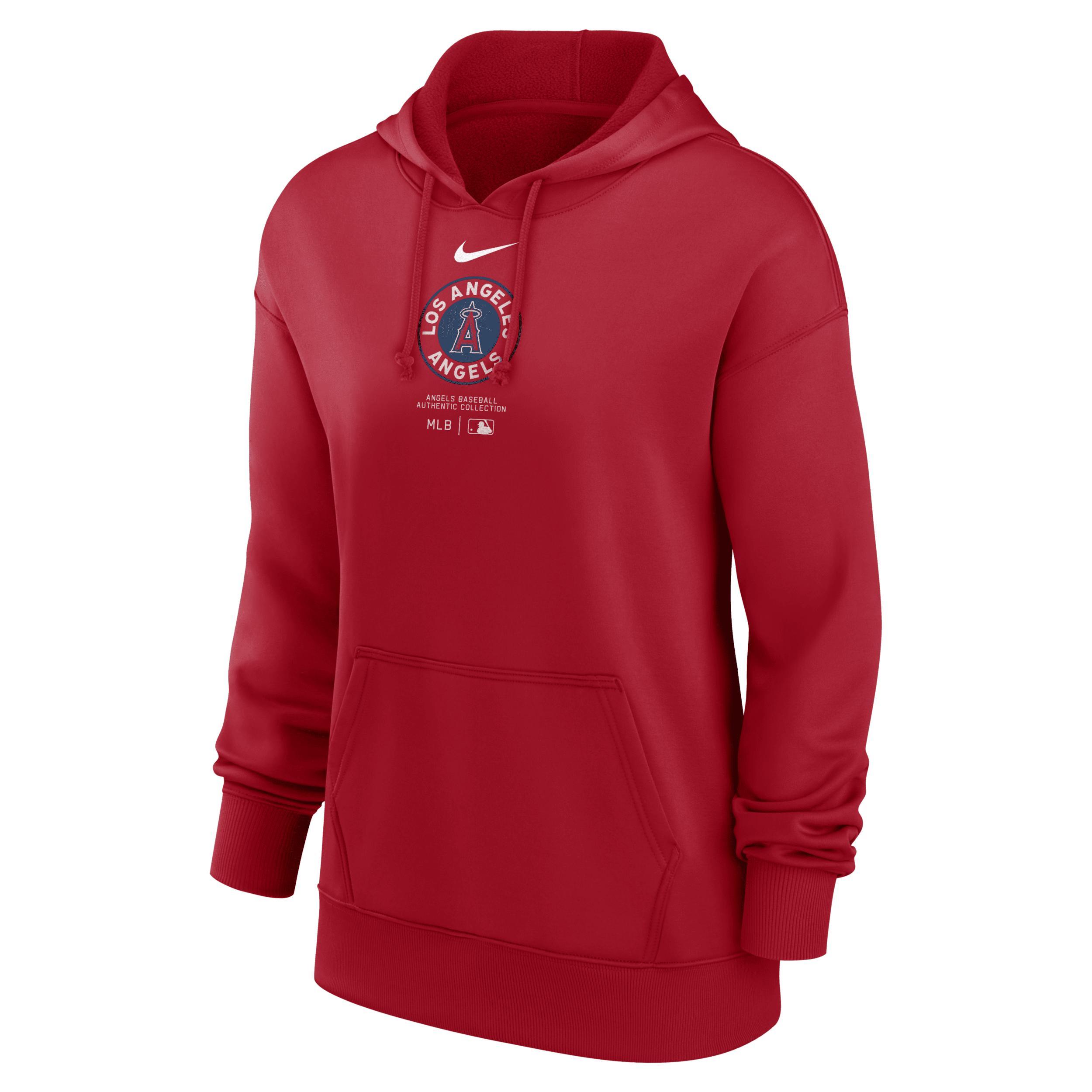 Seattle Mariners Authentic Collection City Connect Practice Nike Women's Dri-FIT MLB Pullover Hoodie Product Image