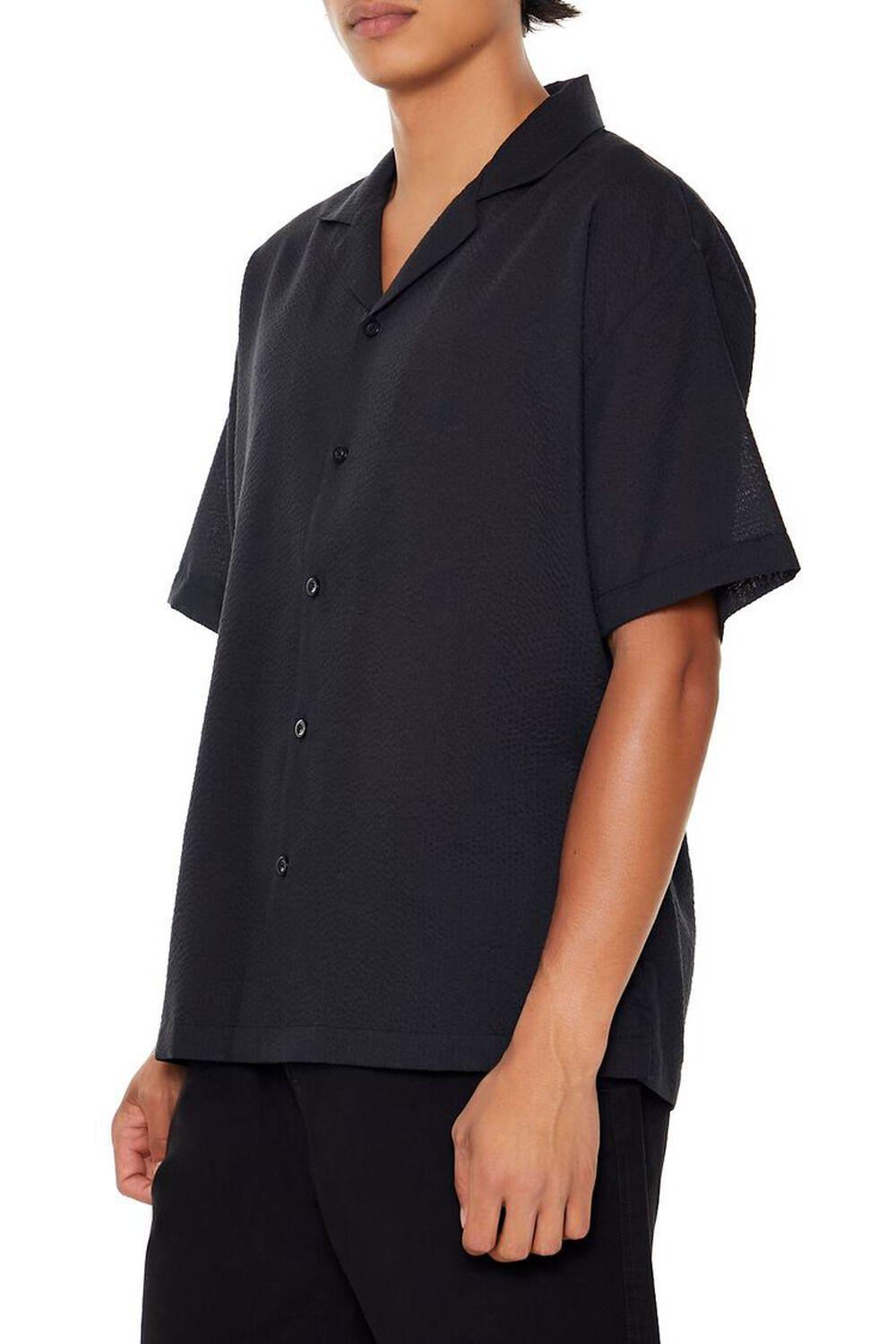 Textured Rayon Cuban Collar Shirt | Forever 21 Product Image