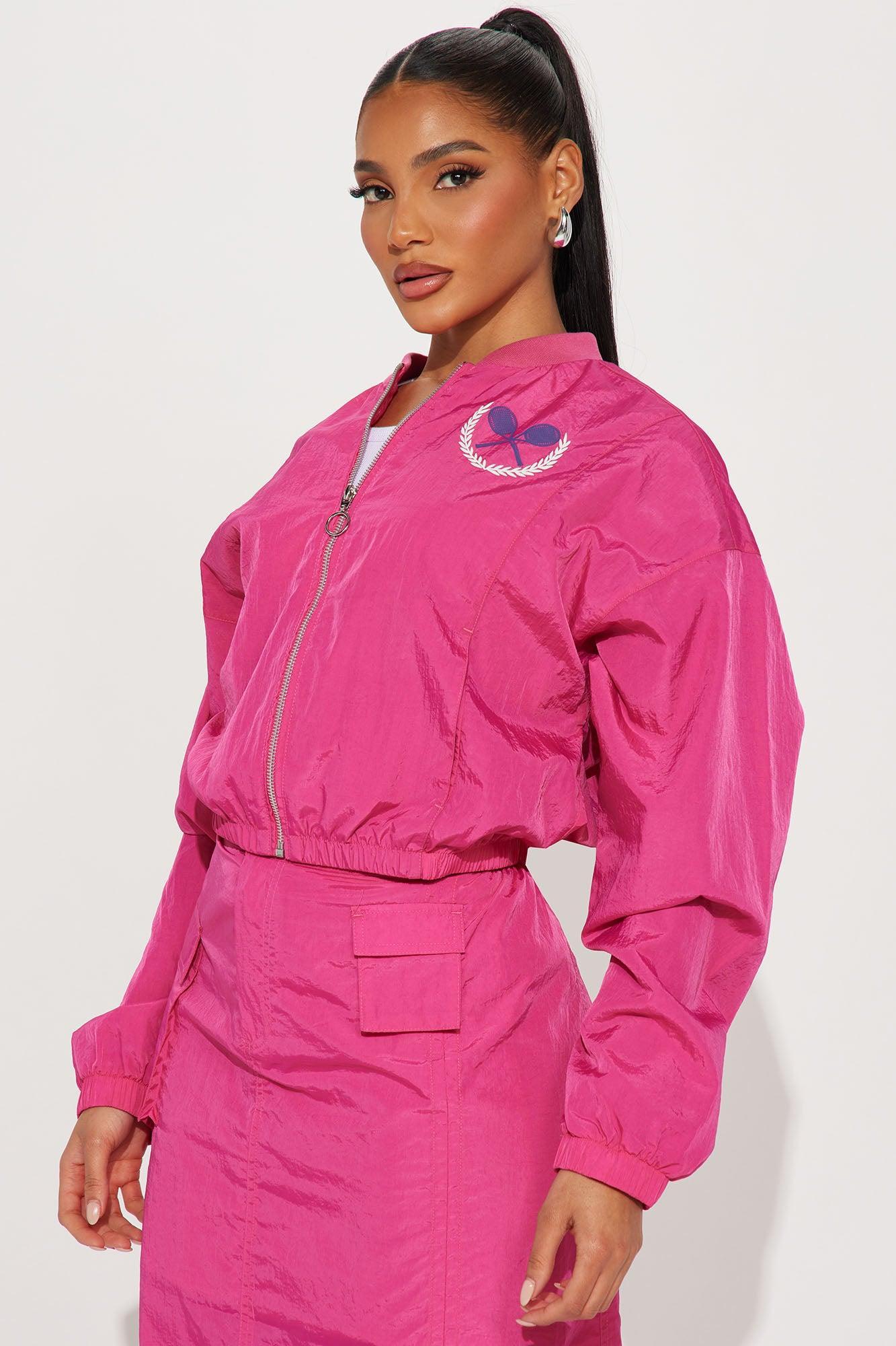 Jada Cargo Skirt Set - Fuchsia Product Image