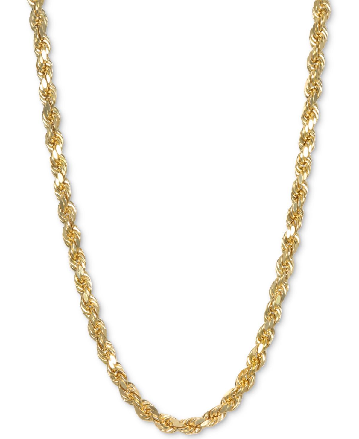 Italian Gold Rope 18 Chain Necklace in 14k Gold Product Image