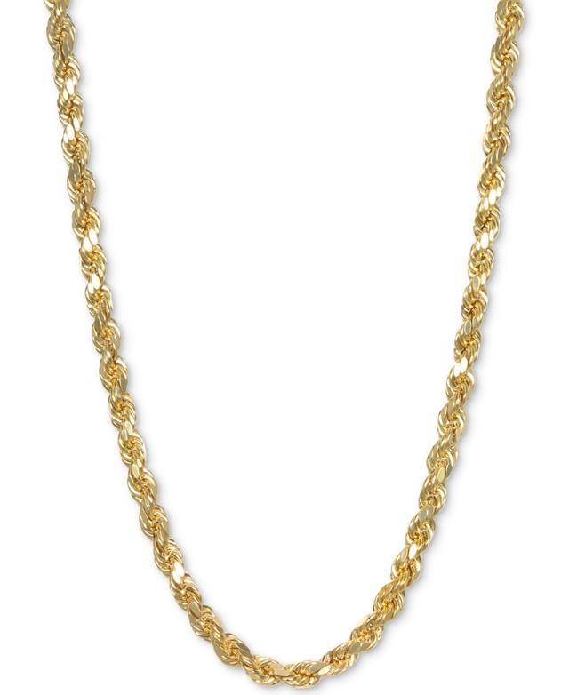 Italian Gold Rope 18 Chain Necklace in 14k Gold Product Image