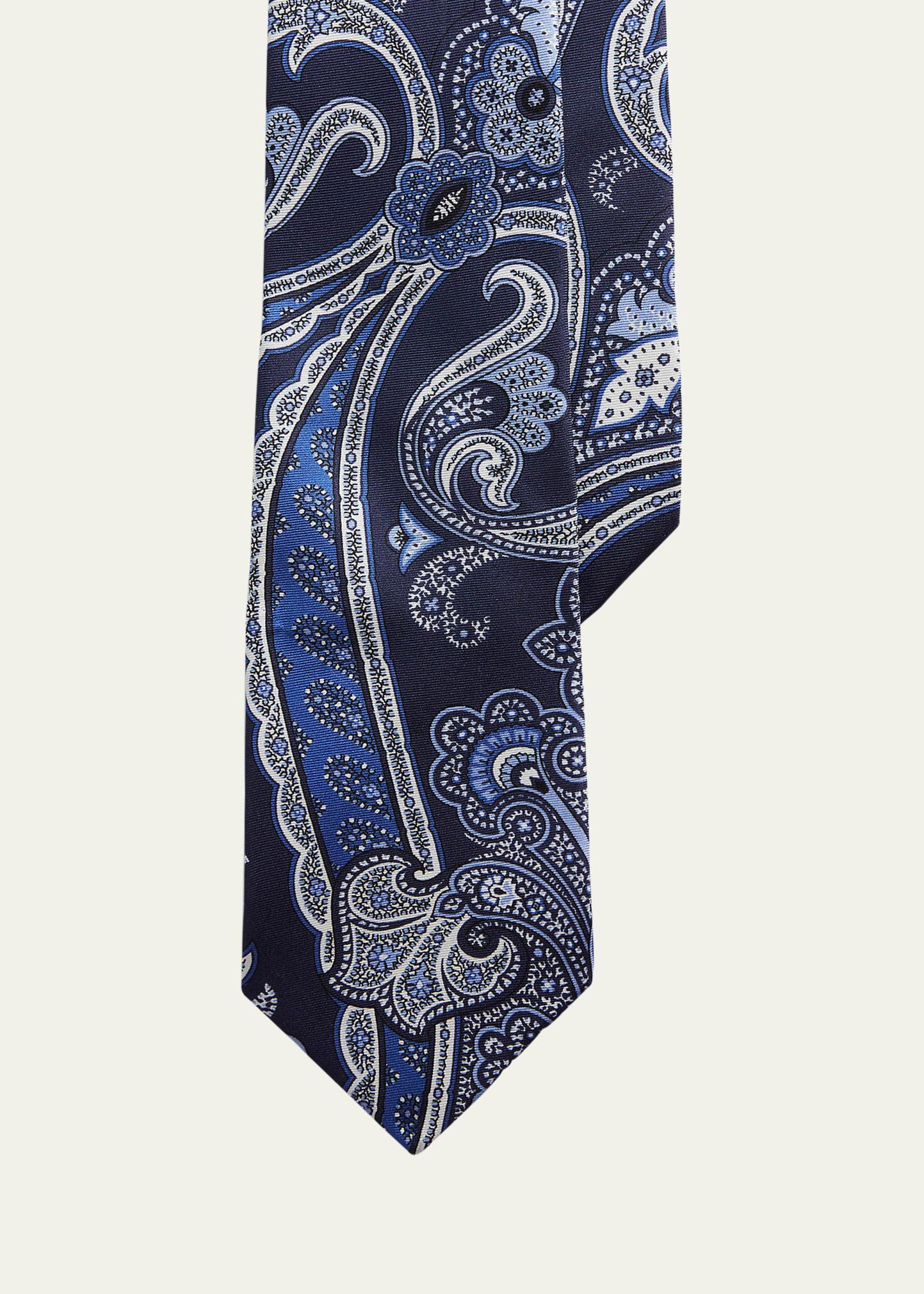 Mens Paisley Silk Tie Product Image