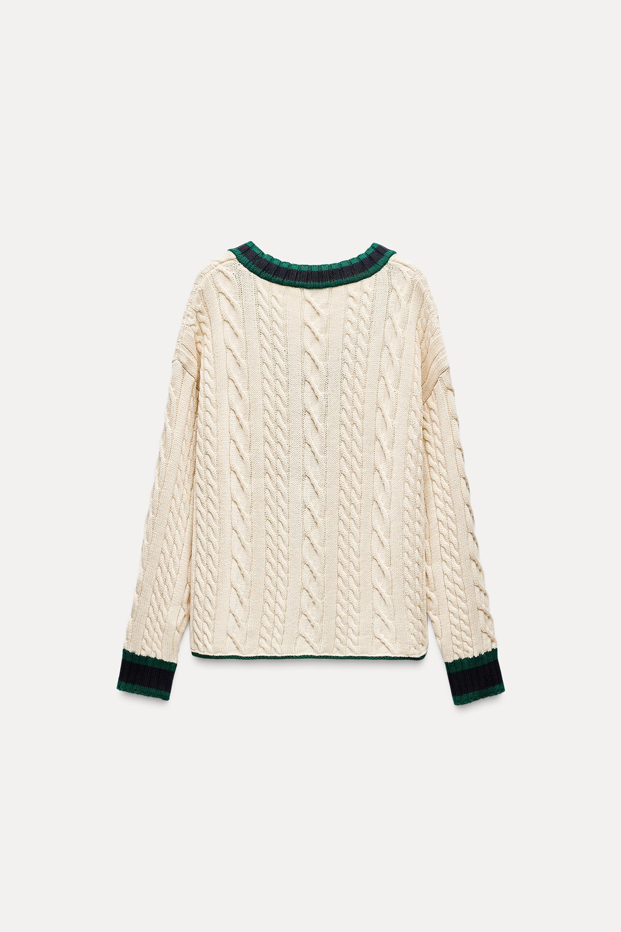 CABLE KNIT CARDIGAN Product Image