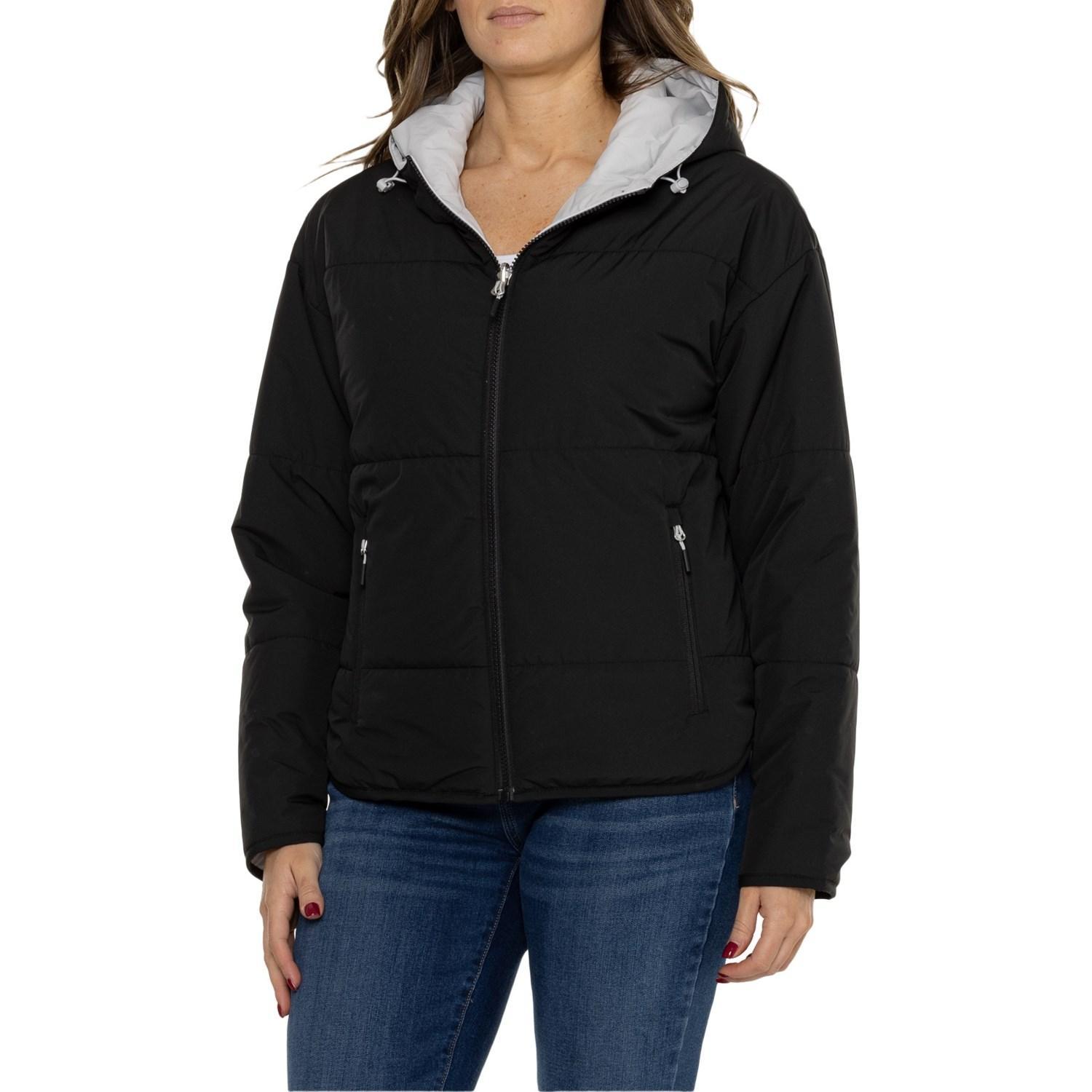 Free Country Lightweight Reversible Hooded Puffer Jacket - Insulated Product Image