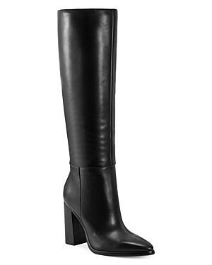 Womens Lannie 86MM Leather Knee-High Booties Product Image