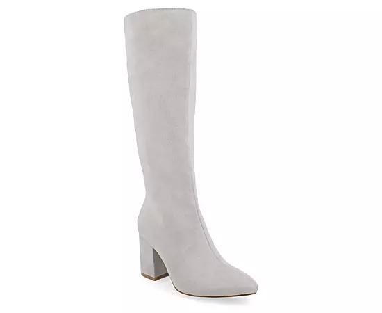 Journee Collection Tru Comfort Foam Womens Ameylia Knee High Boots Ivory Product Image