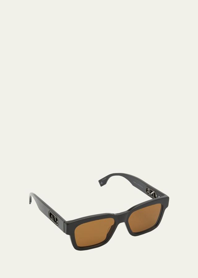 Fendi OLock Rectangular Sunglasses, 53mm Product Image