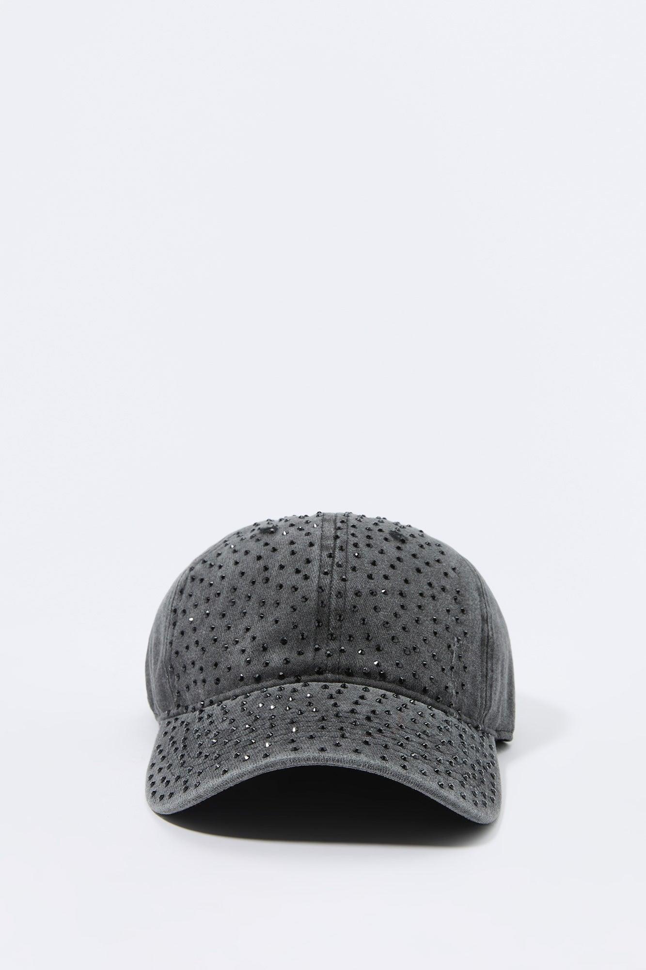 Rhinestone Studded Baseball Hat Female Product Image