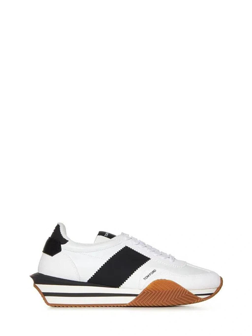 TOM FORD Sneakers In Whiteblack+cream Product Image