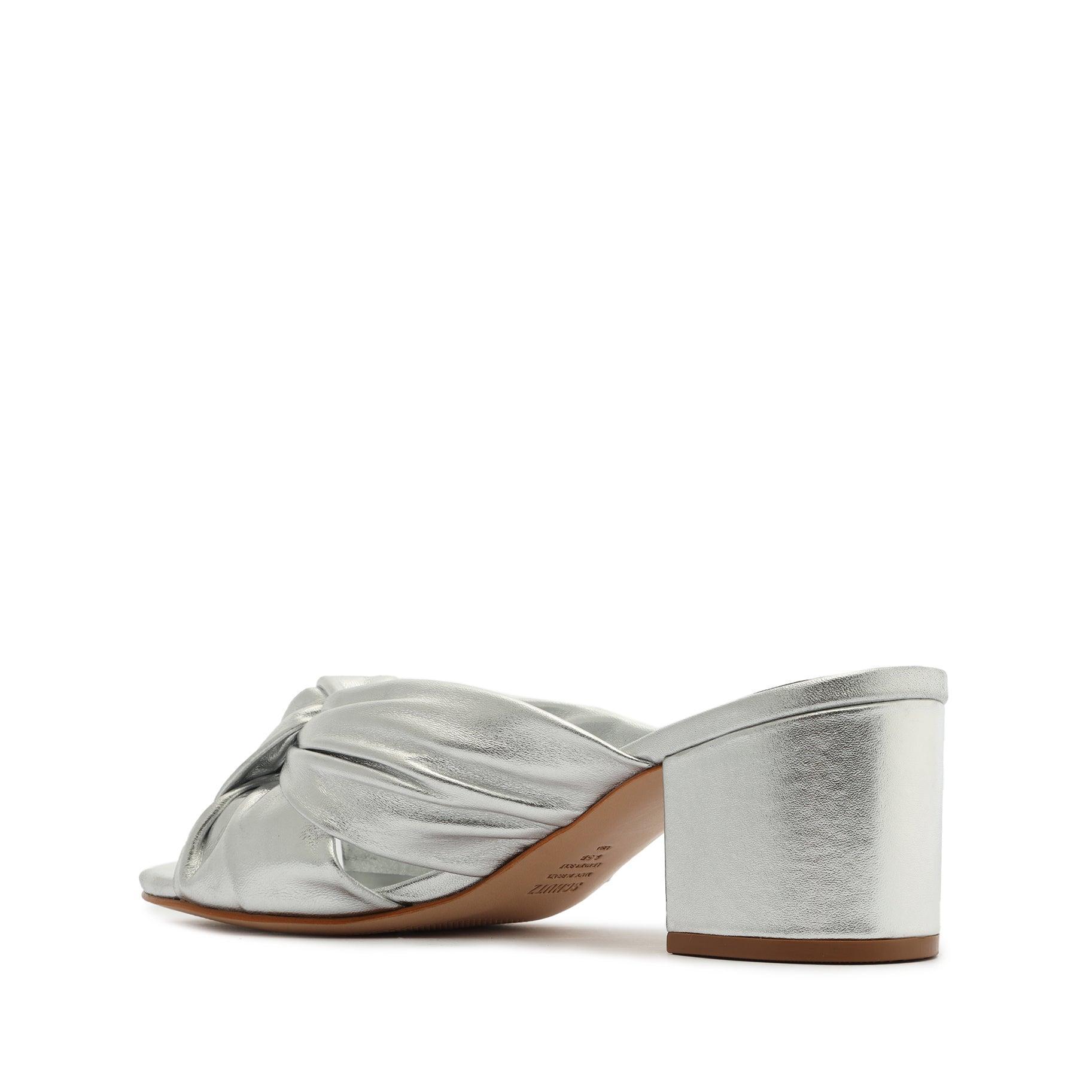 Mindy Mid Block Metallic Leather Sandal Female Product Image