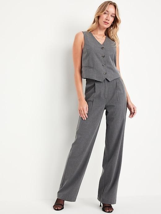 Extra High-Waisted Taylor Wide-Leg Trouser Pants Product Image