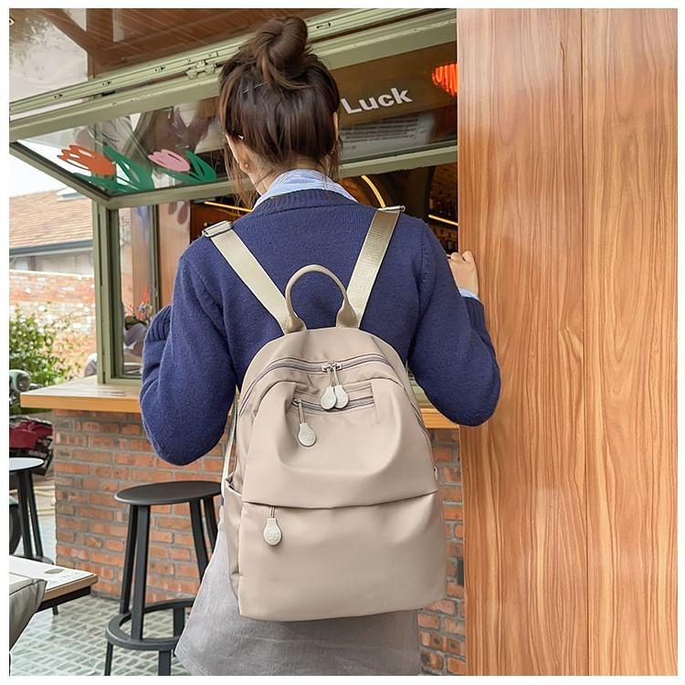 Plain Nylon Laptop Backpack Product Image