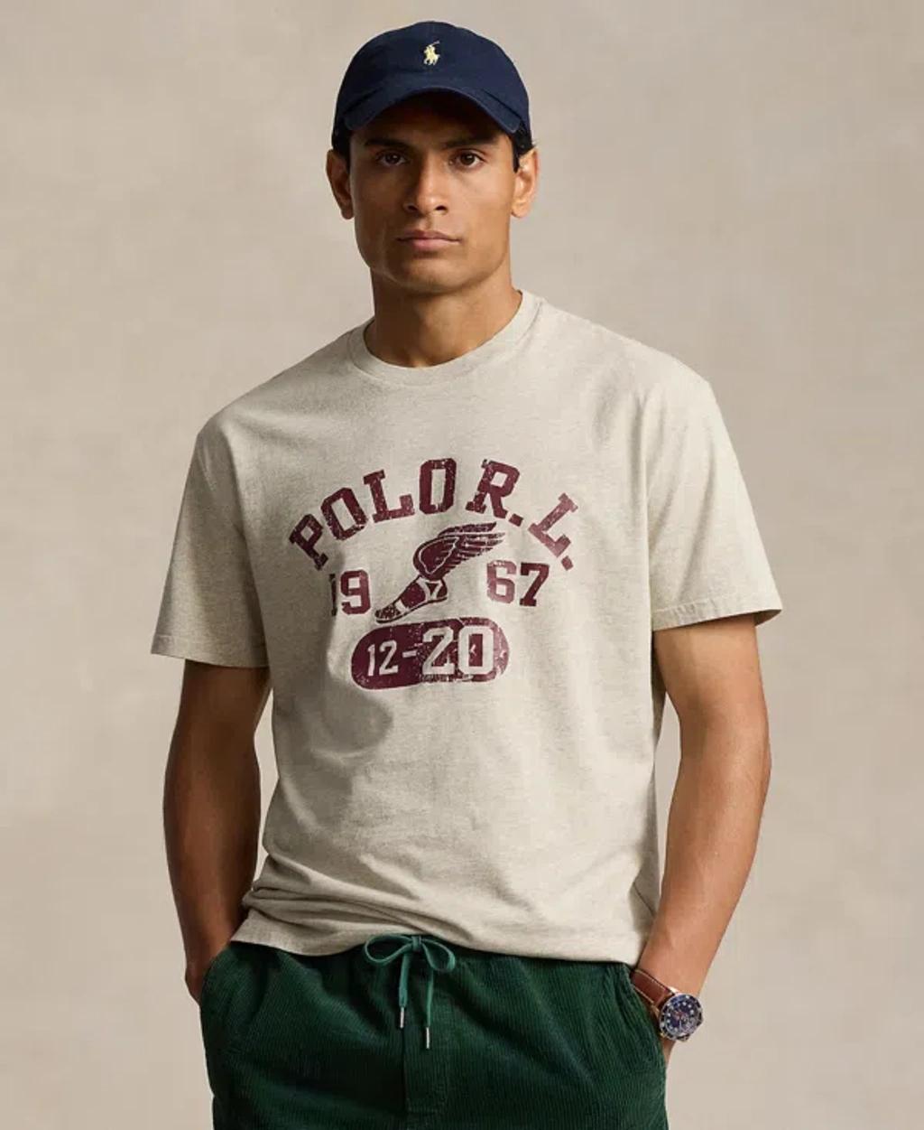 Polo Ralph Lauren Mens Classic-Fit Jersey Graphic T-Shirt Product Image