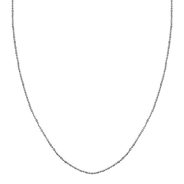 PRIMROSE Sterling Silver Popcorn Chain Necklace - 18 in., Womens Grey Product Image