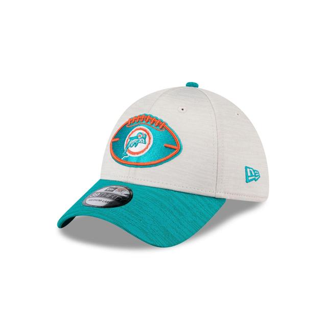 Miami Dolphins 2024 Historic Sideline 39THIRTY Stretch Fit Hat Male Product Image