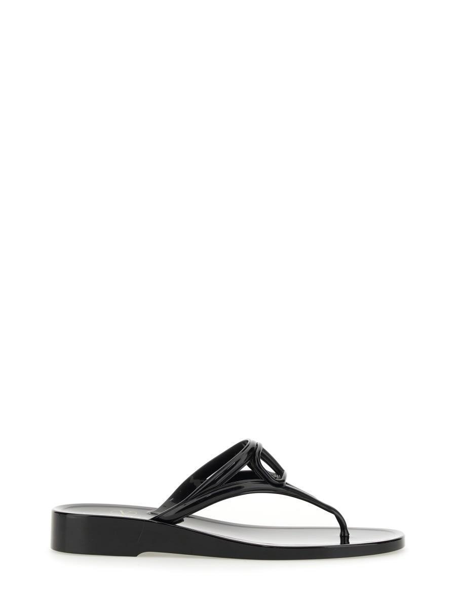 Vlogo Signature Thong Sandals In Black Product Image