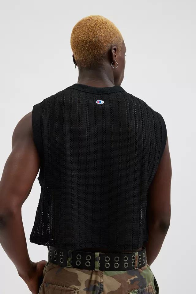 Champion UO Exclusive Open Crochet Crew Neck Tank Top Product Image