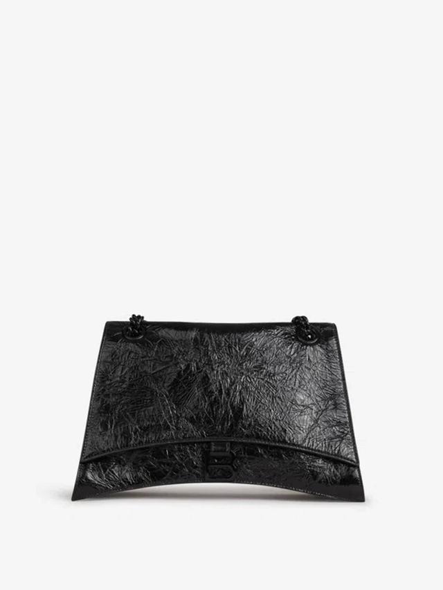 BALENCIAGA Crush M Shoulder Bag In Black Product Image