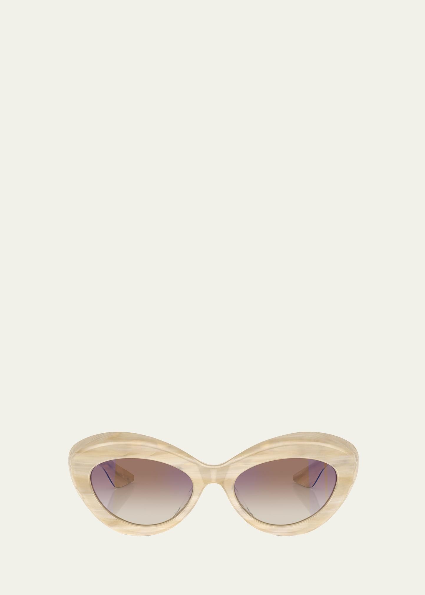 Womens KHAITE x Oliver Peoples 1968C 53MM Oval Sunglasses Product Image