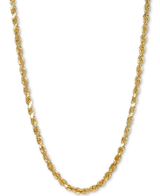 Italian Gold Rope 18 Chain Necklace in 14k Gold Product Image