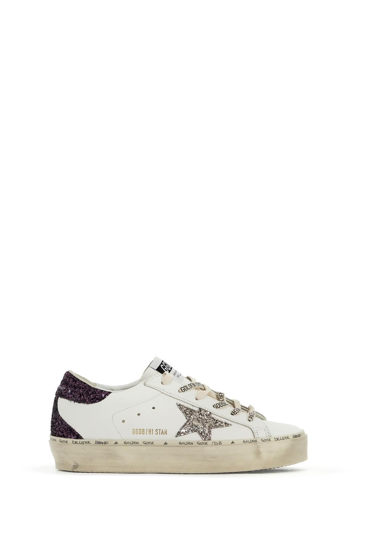 GOLDEN GOOSE Hi Star Glitter Woman Sneakers In Multicolor Product Image