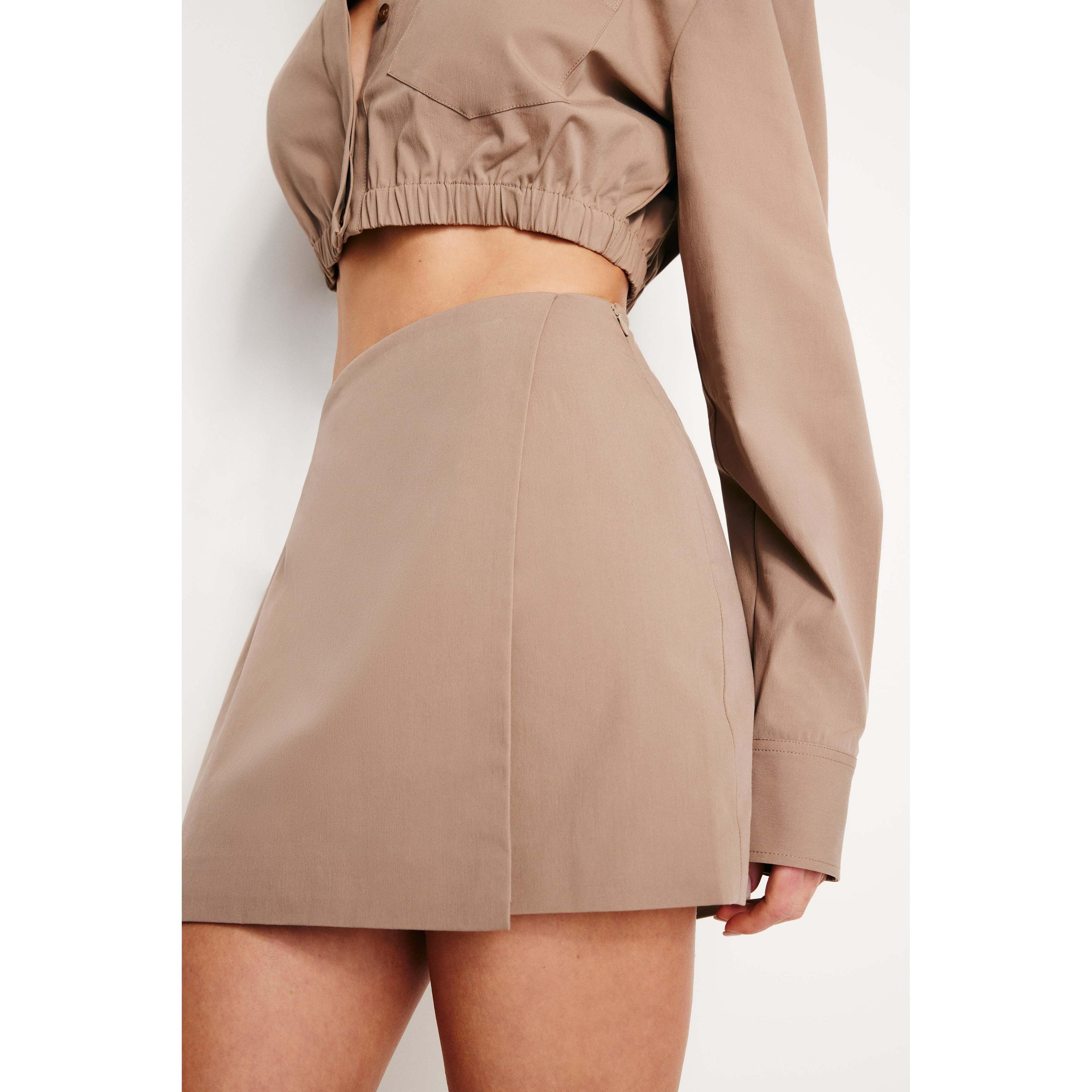 Womens Poplin Wrap Skirt | | Good American by Khlo Kardashian product image