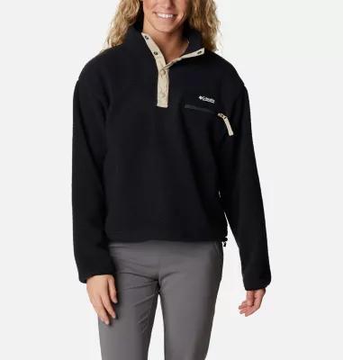 Columbia Women's Helvetia Cropped Half Snap Fleece Pullover- Product Image