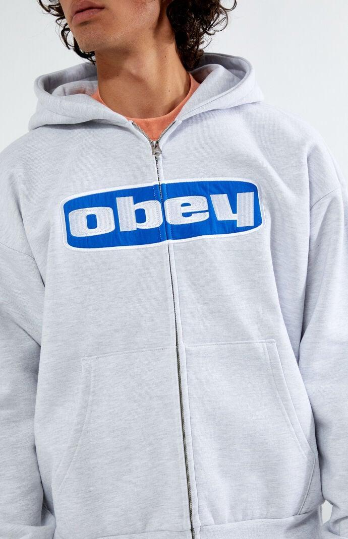 Obey Men's Boxed In Extra Heavyweight Zip Hoodie Product Image