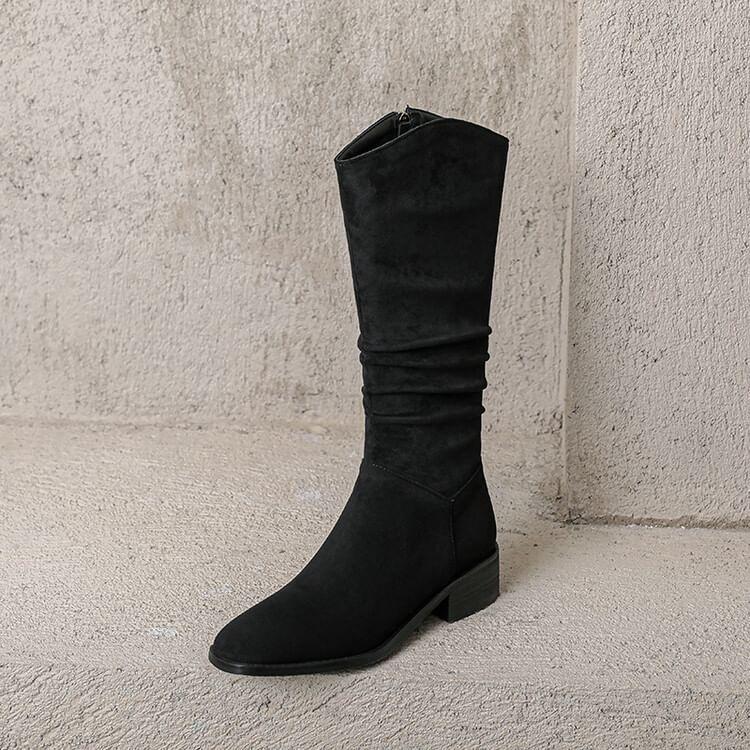 Faux Suede Mid Calf Boots product image