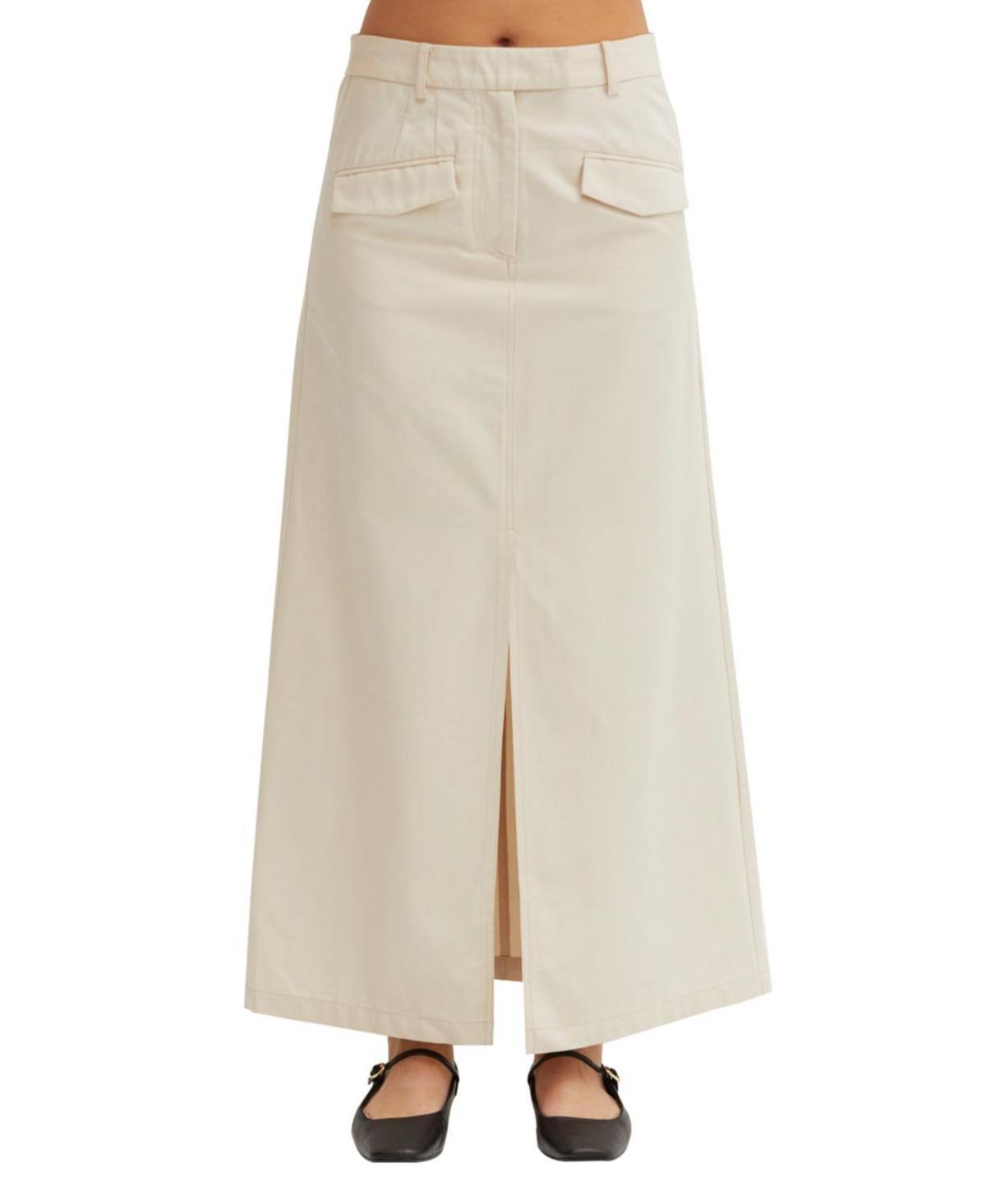 Crescent Womens Yunes Tencel Cotton Midi Skirt product image