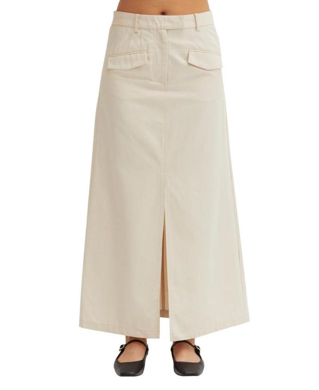 Crescent Womens Yunes Tencel Cotton Midi Skirt Product Image