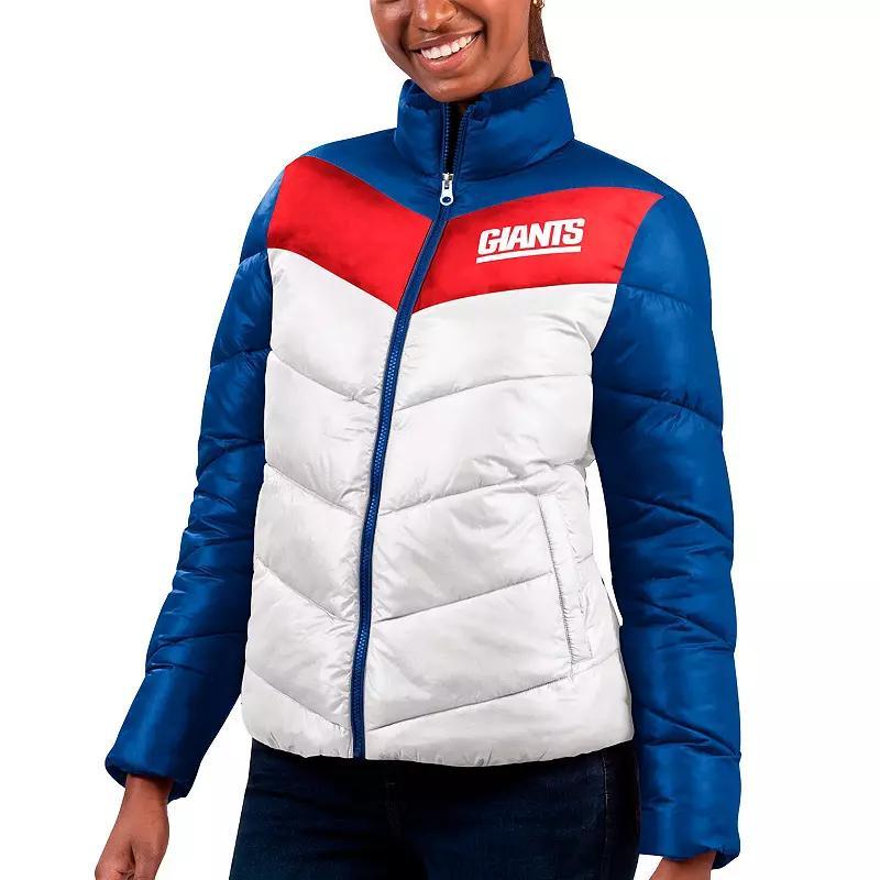 Womens G-III 4Her by Carl Banks /Navy New England Patriots New Star Quilted Full-Zip Jacket Product Image