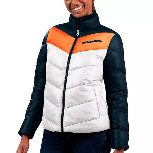 Womens G-III 4Her by Carl Banks /Navy Chicago Bears New Star Quilted Full-Zip Jacket Product Image