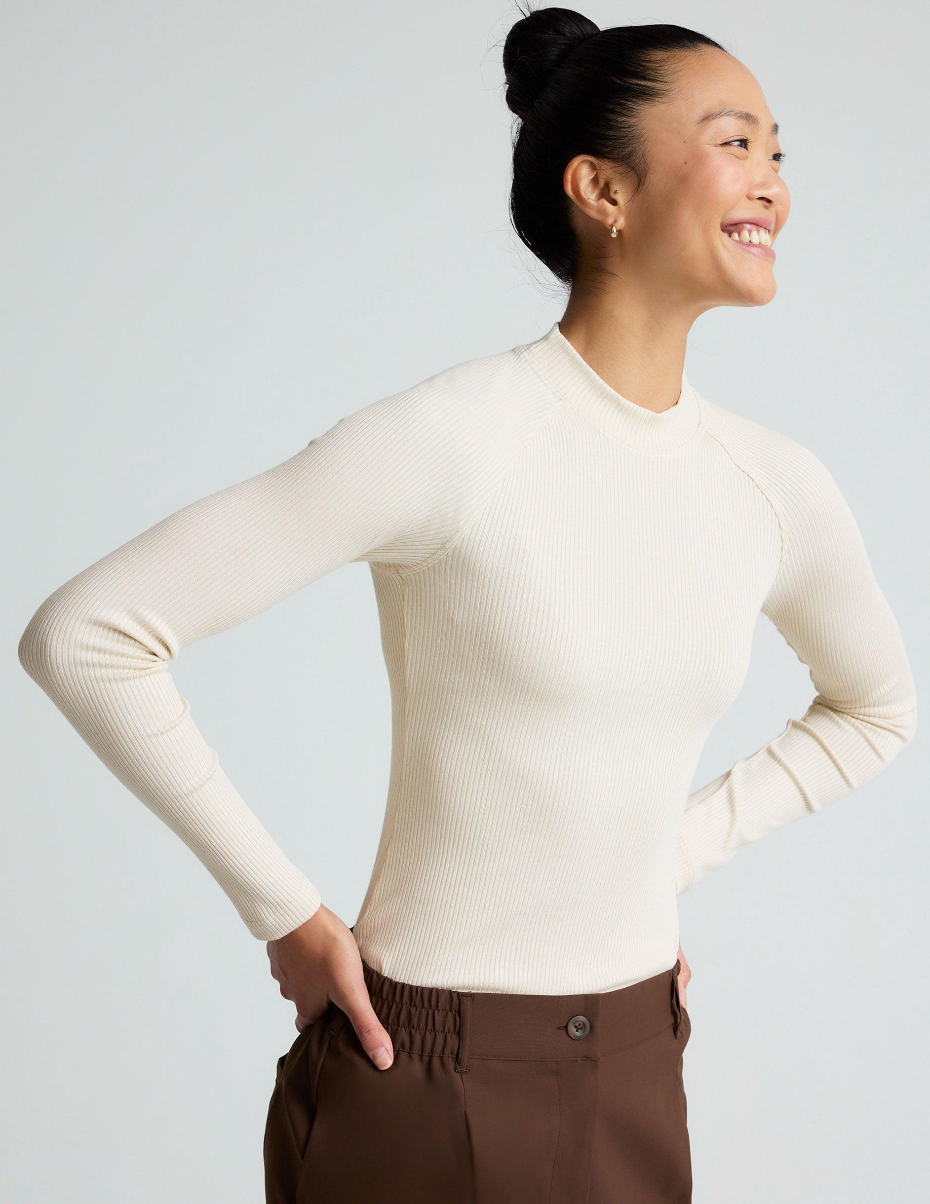 Contours Mock Neck Long Length Top Product Image